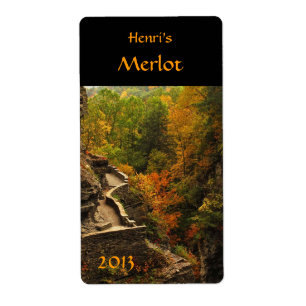 Magnificent Autumn Wine Label