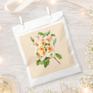 Magnificent azalea, Floral orange Favour Bag