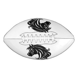 Magnificent Black Horse Head Football