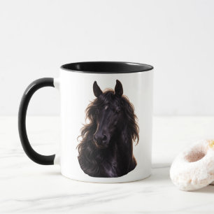 Magnificent Black Stallion Mug