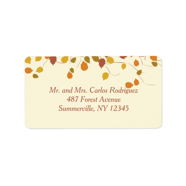 Magnificent Fall Return Address Labels (Front)