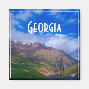 Magnificent Georgia Caucuses Mountains Magnet