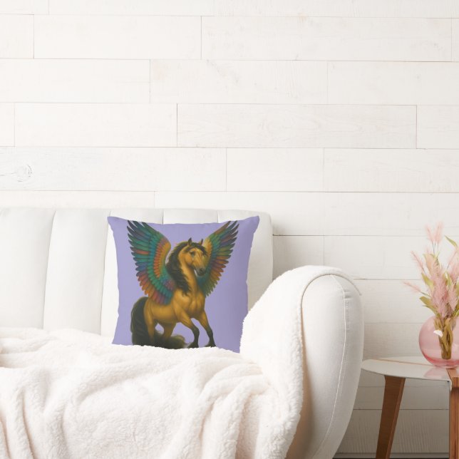 Magnificent Horse With Spectacular Wings Cushion (Couch)