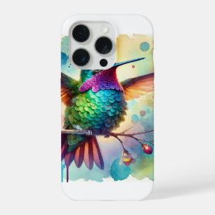 Magnificent Hummingbird 030724AREF104 - Watercolor iPhone 15 Pro Case