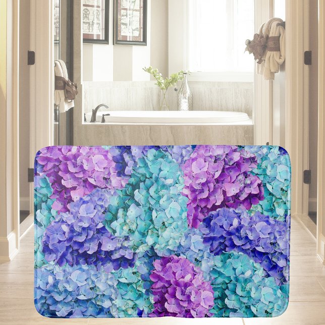 Magnificent hydrangea blossoms    bath mat (Creator Uploaded)