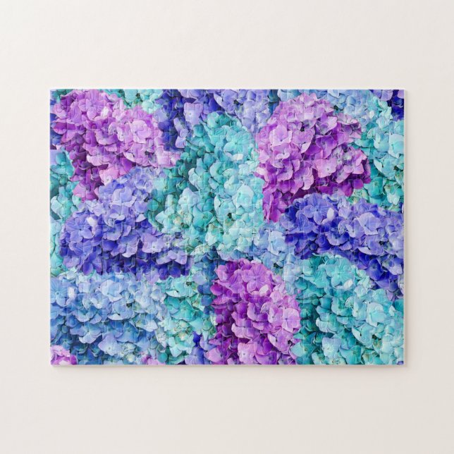 Magnificent hydrangea blossoms  jigsaw puzzle (Horizontal)
