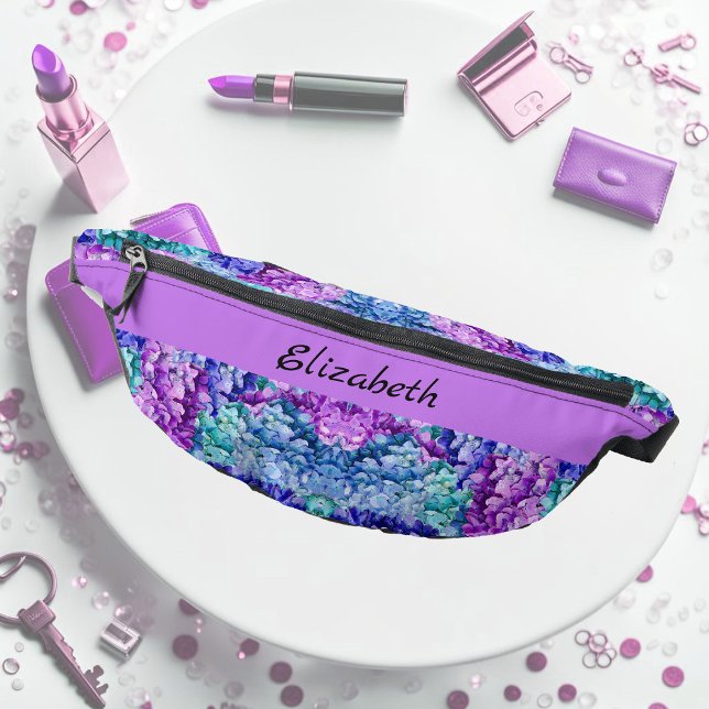 Magnificent hydrangea blossoms, personalizable    bum bags (Creator Uploaded)