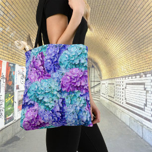 Magnificent hydrangea blossoms tote bag