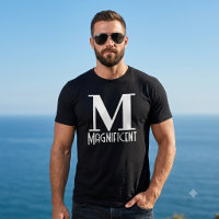 Magnificent Initial Letter Monogram M for best men