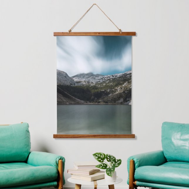 Magnificent lake Krn with mountain Krn, Slovenia  Hanging Tapestry (Living Room)