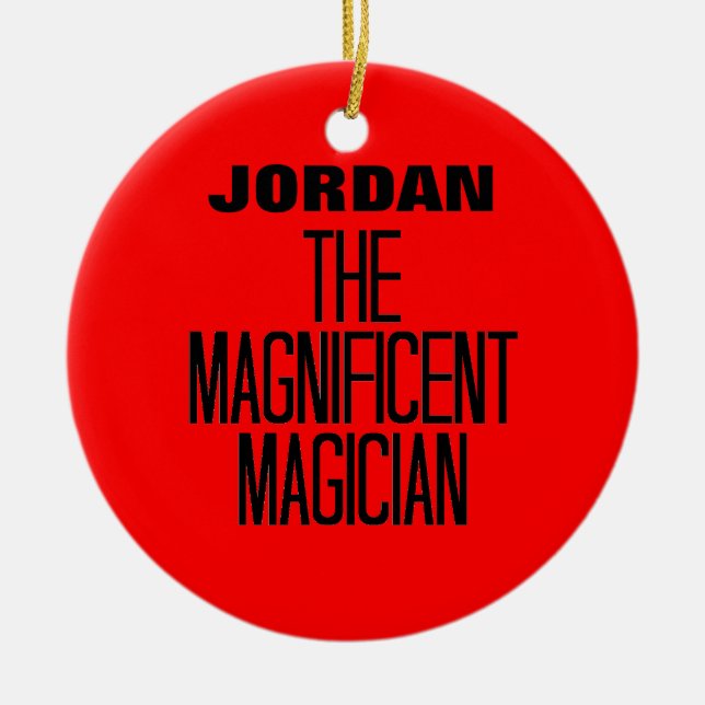 Magnificent Magician Ceramic Tree Decoration (Front)