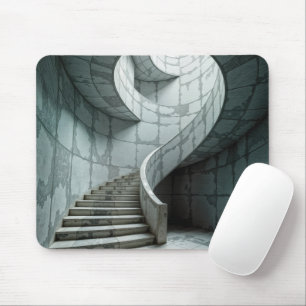 Magnificent Marble Spiral Staircase Mouse Pad
