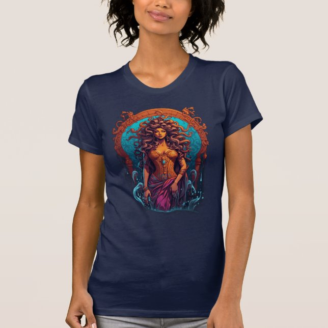 Magnificent Medusa design. T-Shirt (Front)
