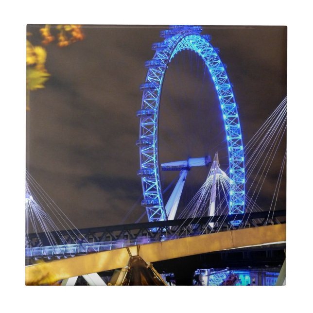 Magnificent! Millennium Wheel London Ceramic Tile (Front)