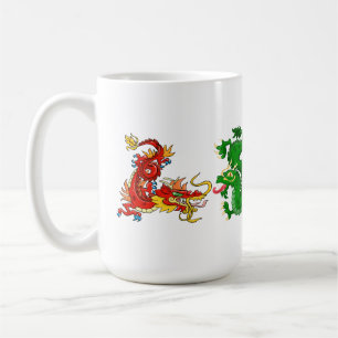 Magnificent Oriental Dragons Coffee Mug