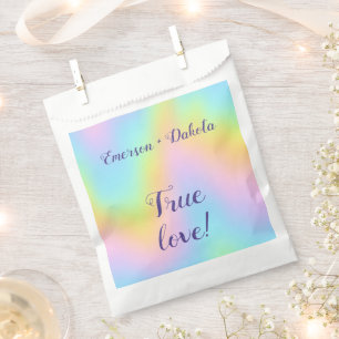 Magnificent Pastel Rainbow Wedding Favour Bag