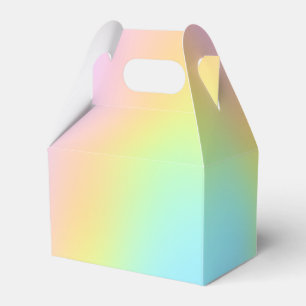 Magnificent Pastel Rainbow Wedding Favour Box