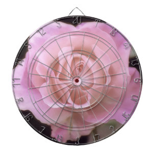 Magnificent Pink Rose Dartboard