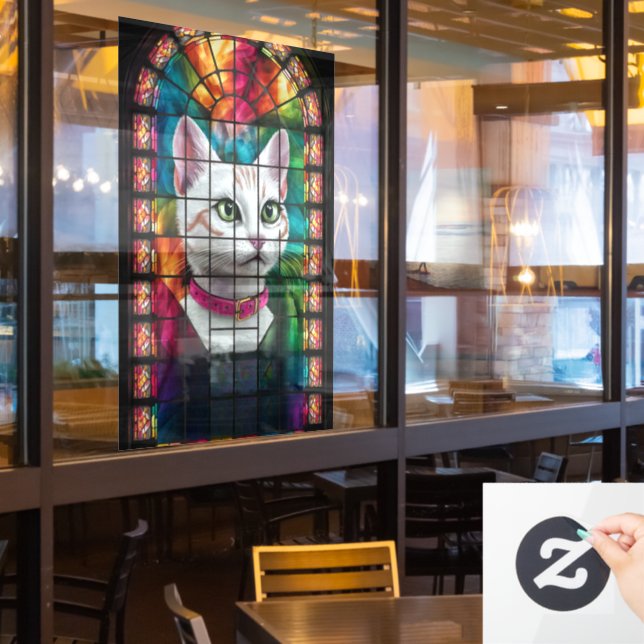 Magnificent Stained Glass Window Colourful Mosaic  (Restaurant Window)