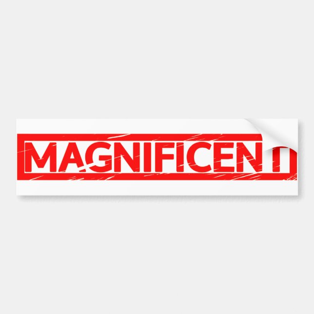 Magnificent Stamp Bumper Sticker (Front)
