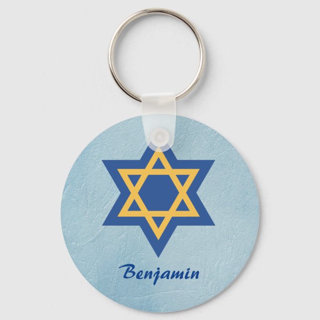 Magnificent Star of David Key Ring (Front)