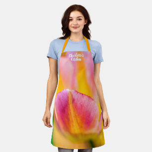 Magnificent Tulip Flower Apron