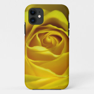 Magnificent yellow rose macro picture iPhone 11 case