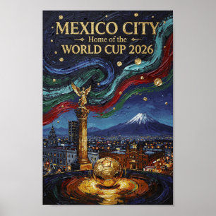 Magnificient and Luxury mexico city Artwork Poster