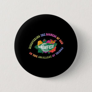 Magnified Discovering The Bigness Of God Vbs 2025 6 Cm Round Badge
