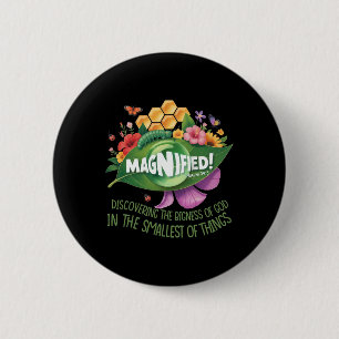 Magnified Smallest Insects Adventure Vbs 2025 6 Cm Round Badge