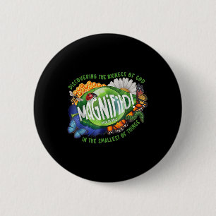 Magnified Vbs 2025 Discovering The Bigness Of God 6 Cm Round Badge
