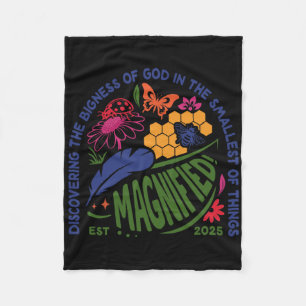 Magnified Vbs 2025 Discovering The Bigness Of God  Fleece Blanket