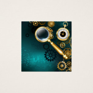 Magnifier in Steampunk Style