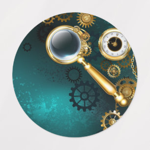 Magnifier in Steampunk Style