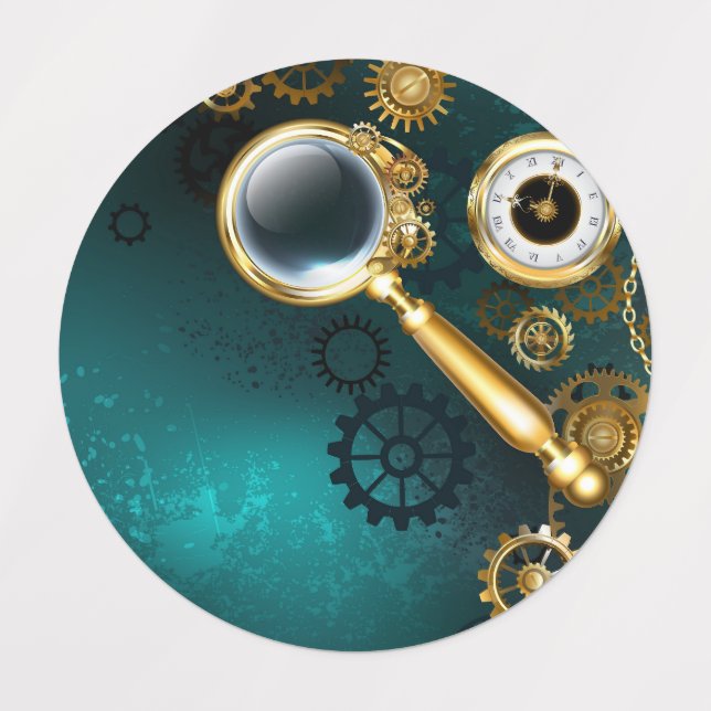 Magnifier in Steampunk Style (Design 1)