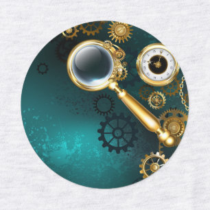 Magnifier in Steampunk Style