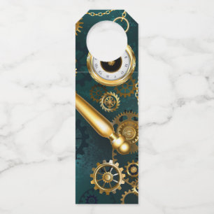 Magnifier in Steampunk Style Bottle Tag
