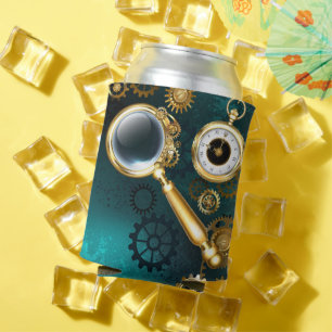 Magnifier in Steampunk Style Can Cooler