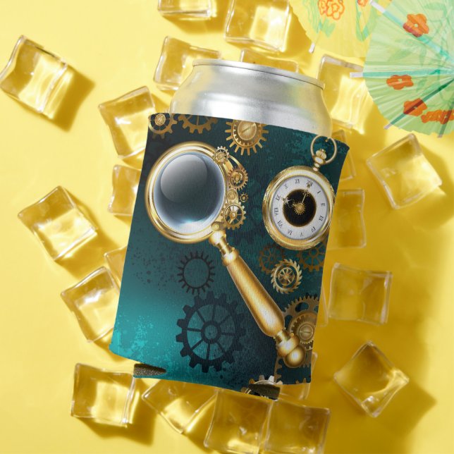 Magnifier in Steampunk Style Can Cooler (In Situ Summer)