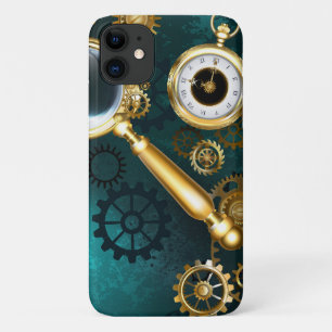 Magnifier in Steampunk Style iPhone 11 Case