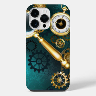 Magnifier in Steampunk Style iPhone 14 Pro Max Case