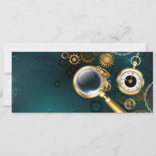 Magnifier in Steampunk Style Save The Date
