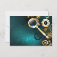 Magnifier in Steampunk Style