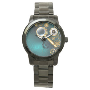 Magnifier in Steampunk Style Watch