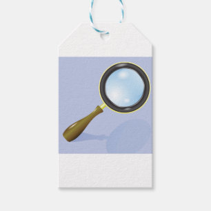 magnifying glass gift tags