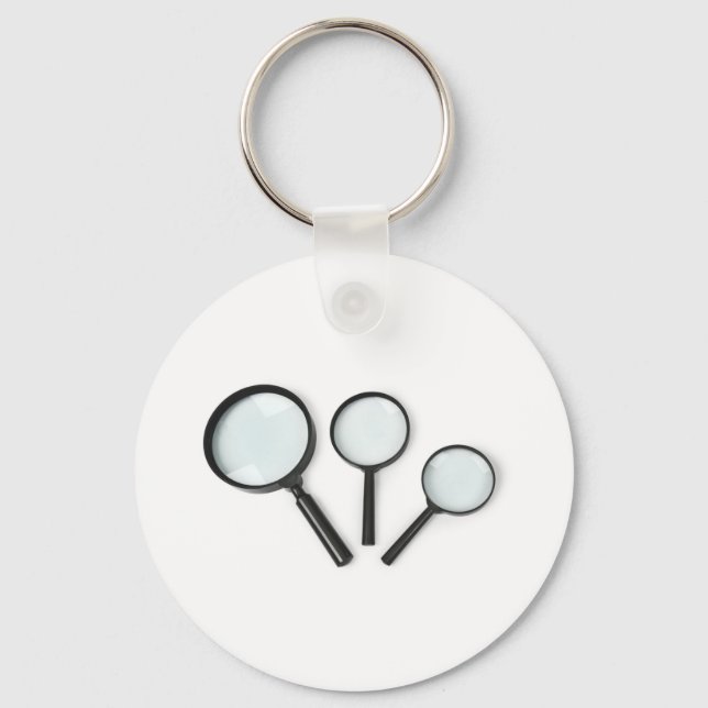magnifying glass set key ring (Front)