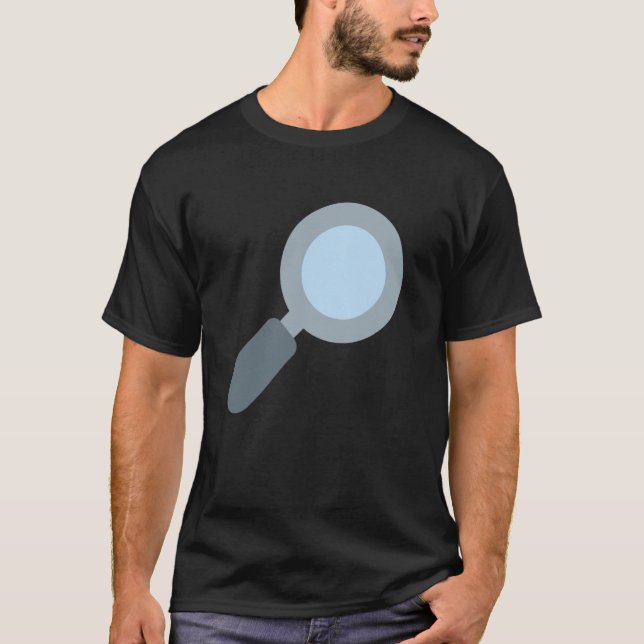 Magnifying Glass Tilted Right T-Shirt (Front)