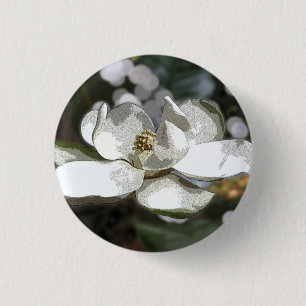 Magnolia 2760 3 cm round badge