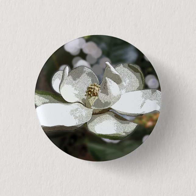 Magnolia 2760 3 cm round badge (Front)