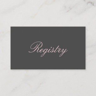 Magnolia Alley - Registry Card
